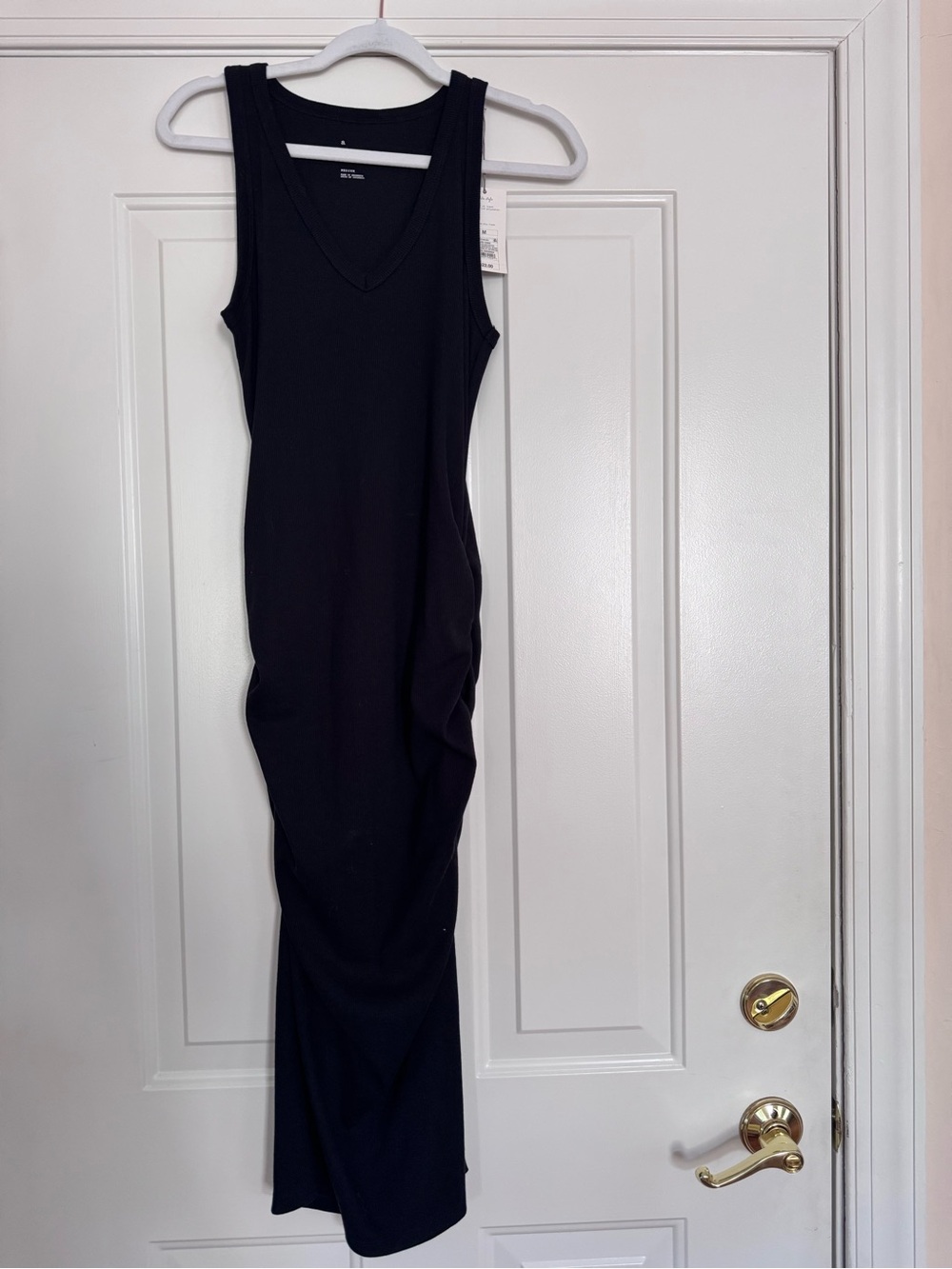 a new day Black V-Neck Sleeveless Midi Dress